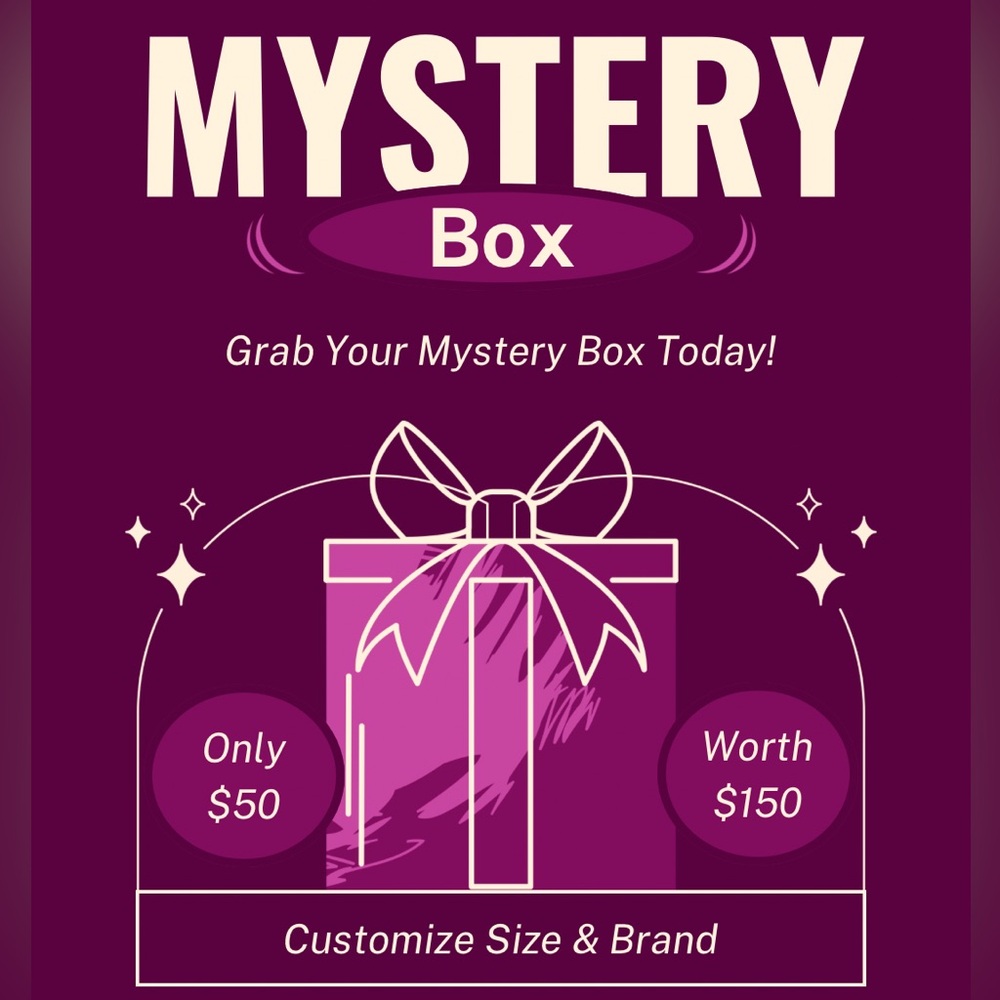 Mystery Box Worth 3x price - Customization- You pick size